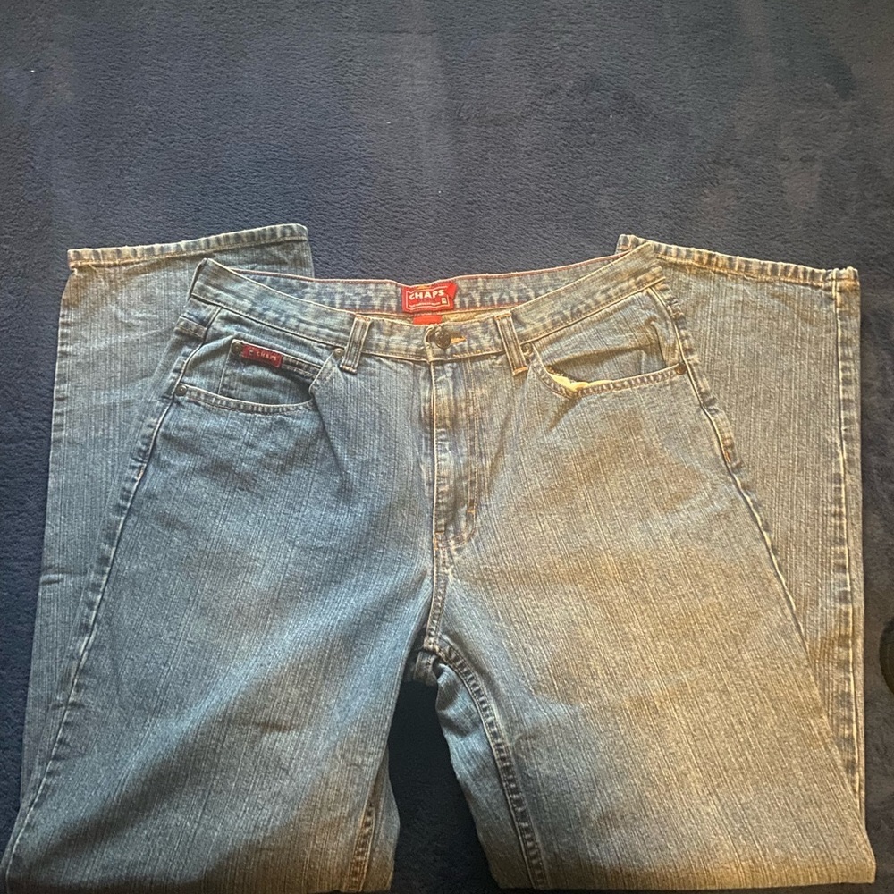 Vintage Chaps Blue Jeans 33”